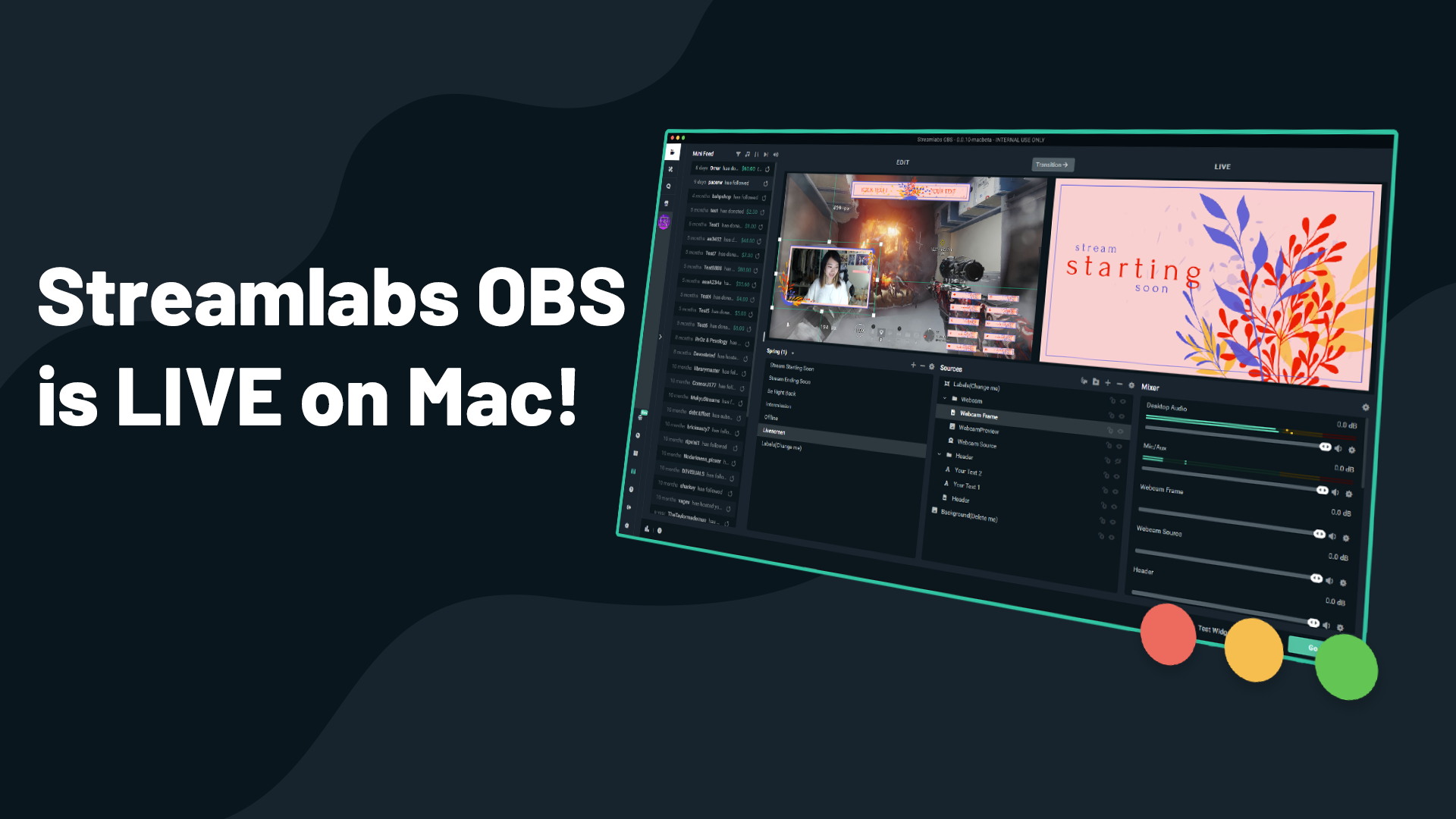 can you use streamlabs obs on mac